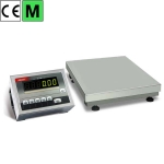 wagi platformowe 1-czujnikowe, magazynowe, techniczne - BA/HK hermetyczne na kablu max: 1,5kg&divide;300kg odczyt: 0,5g&divide;100g wyświetlacz: LED / LCD miernik: stal nierdzewna IP65 konstrukcja: nierdzewna